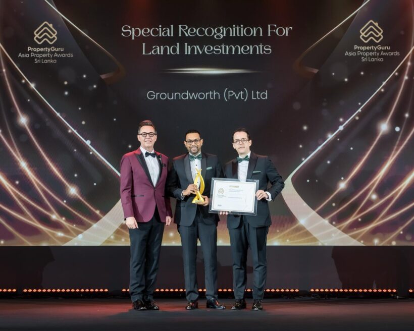 Groundworth, Asia Property Guru Awards 2025 හි Land Investments කාණ්ඩය යටතේ විශේෂ ගෞරවයට පාත්‍ර වූ දකුණු ආසියාවේ ප්‍රථම සම්මාන ලාභියා වෙයි