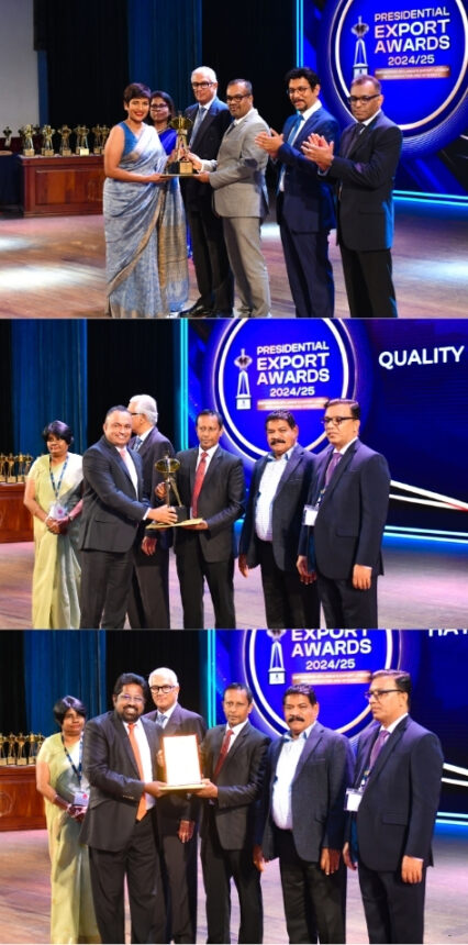 2024/2025 ජනාධිපති අපනයන සම්මාන උළෙලේ දී හේලීස් ඇග්‍රිකල්ච හෝල්ඩින්ස් ලිමිටඩ් (Hayleys Agriculture Holdings Limited) සම්මාන රැසකින් පිදුම් ලබයි