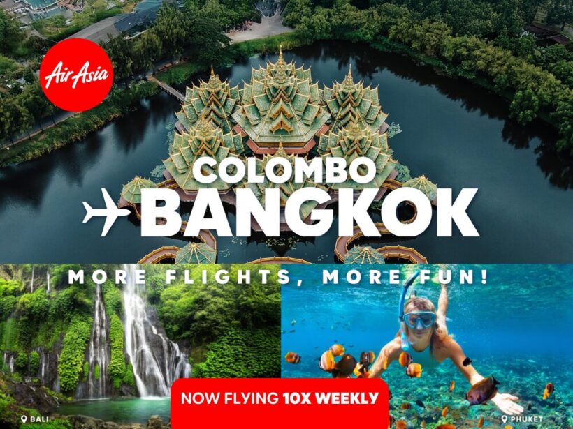 AirAsia Adds More Frequencies on the Colombo–Bangkok Route for Winter 2025/26
