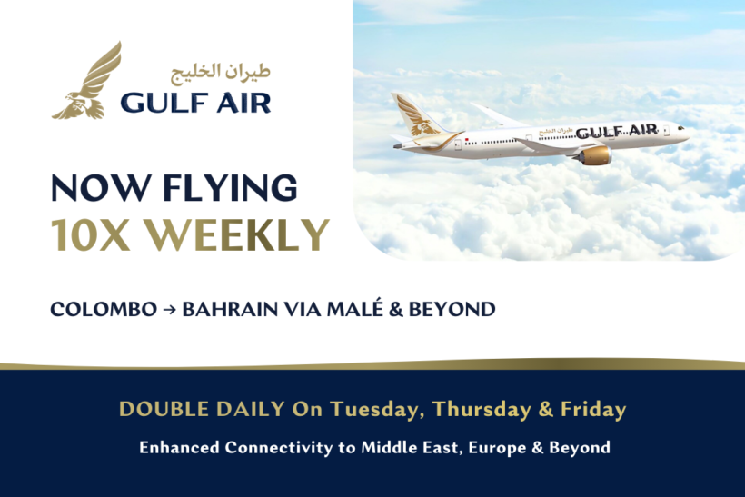 Gulf Air Increases Colombo Flights to 10 Weekly in Response to Strong Ramadan Travel Demand