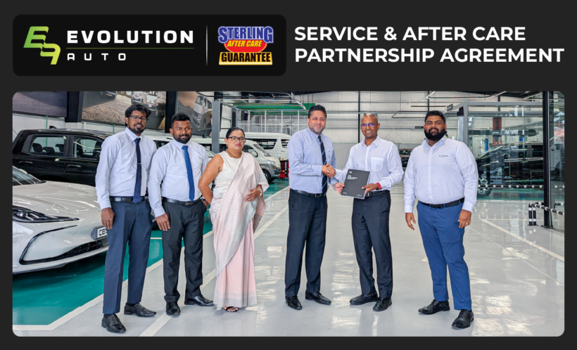 வாகன விற்பனைக்குப் பின்னரான நாடளாவிய சேவையை Sterling Aftercare உடன் இணைந்து உறுதி செய்யும் Evolution Auto