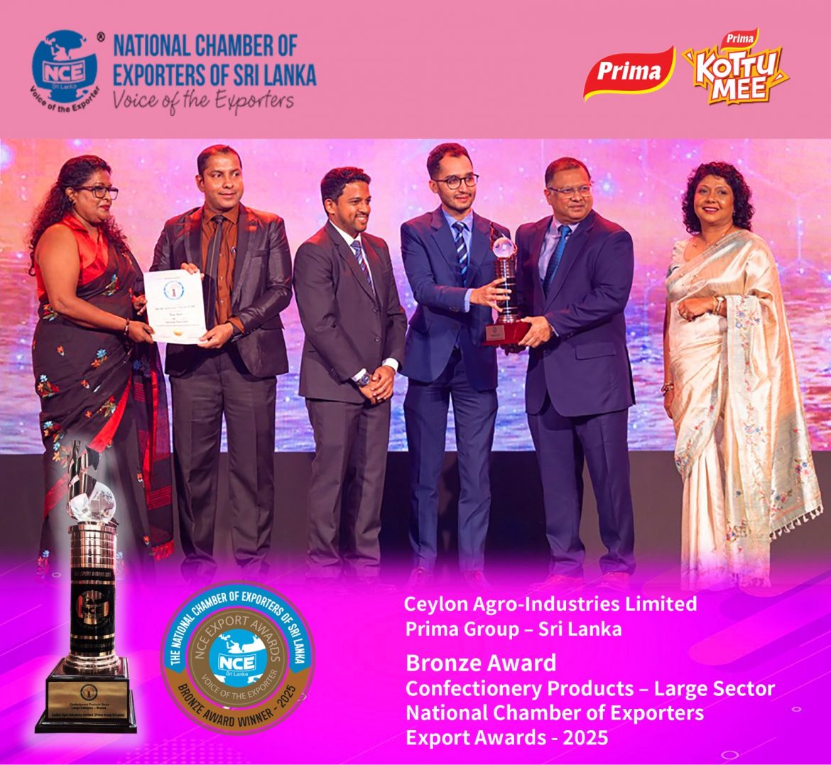 National Export Awards Honours Ceylon Agro Industries for Export Excellence