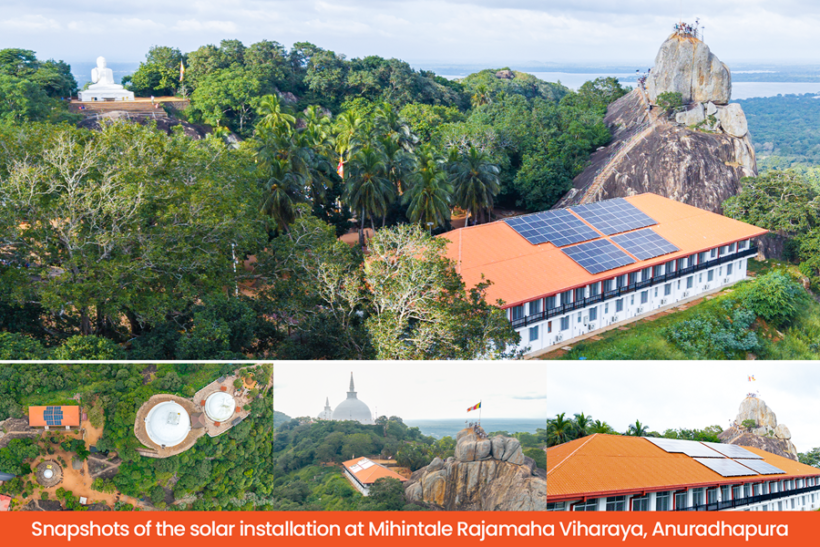 Hayleys Solar installs 80kW solar system at Mihintale Rajamaha Viharaya