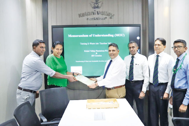 Kelani Valley Plantations, SPJ Creation to transform electronic waste into sustainable jewellery