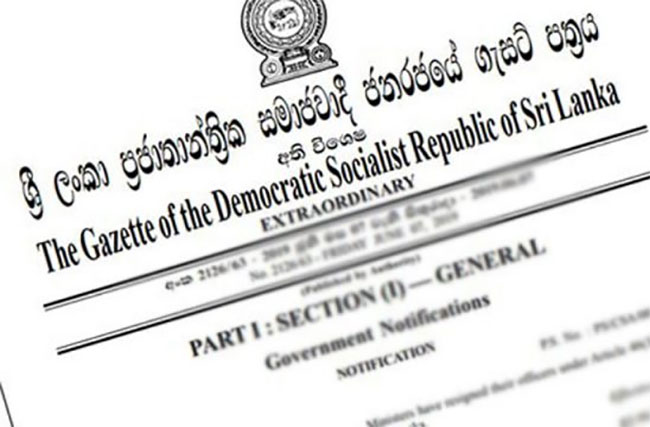 Gazette notification to prevent illegal outflow of foreign exchange