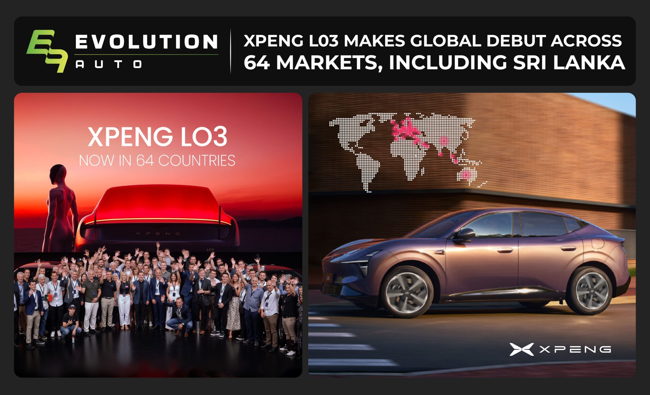 XPENG L03 Sets New Global Launch Benchmark with Simultaneous Debut Across 64 Markets Including Sri Lanka