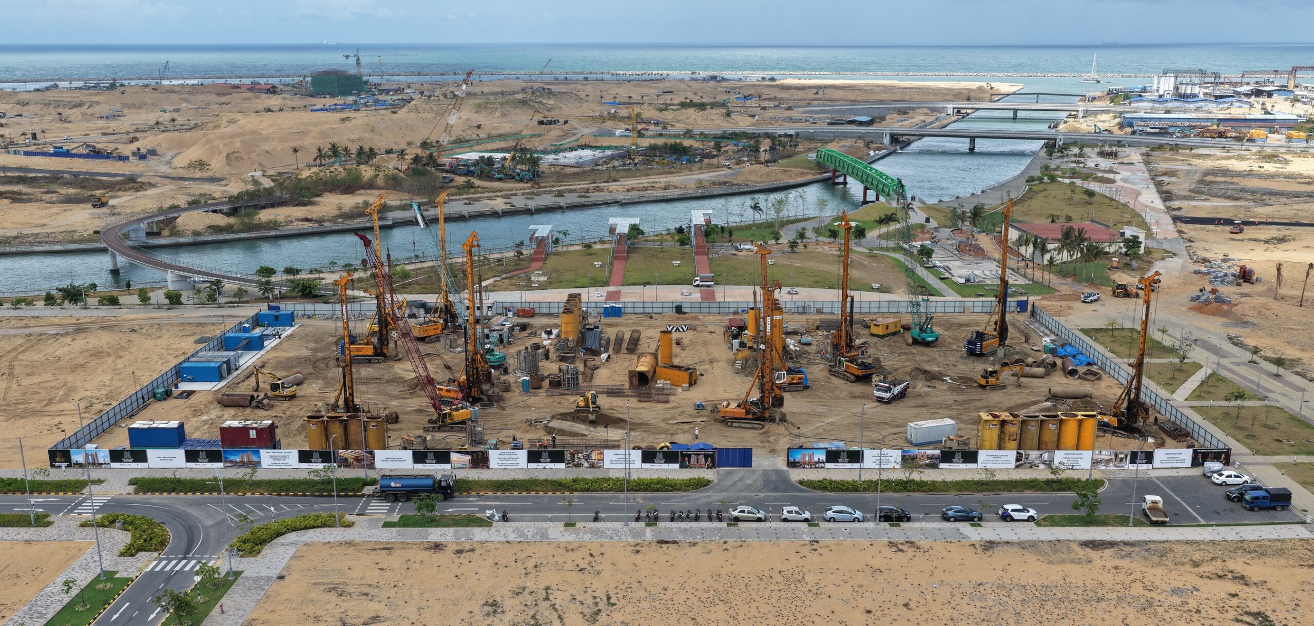 Home Lands Completes 60% Piling Work of ‘Central Park Boulevard Port City Colombo’ in Record Time