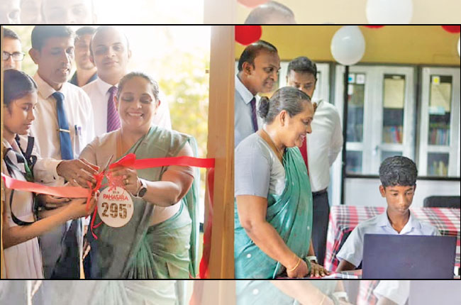 Seylan Bank opens 295th ‘Pahasara’ Library at Central College Pannala